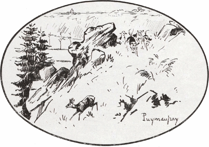 Chasse de l'Équipage de Bois-Sorin par Karl Reille (1923) - Le Sport universel illustré